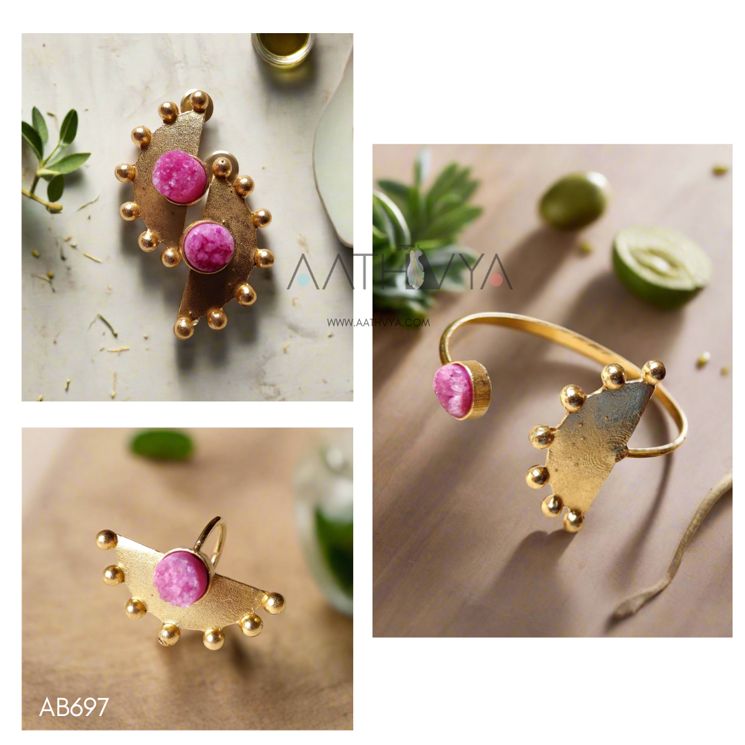STONE CENTRIC SEMICIRCULAR COMBO SET - AB697
