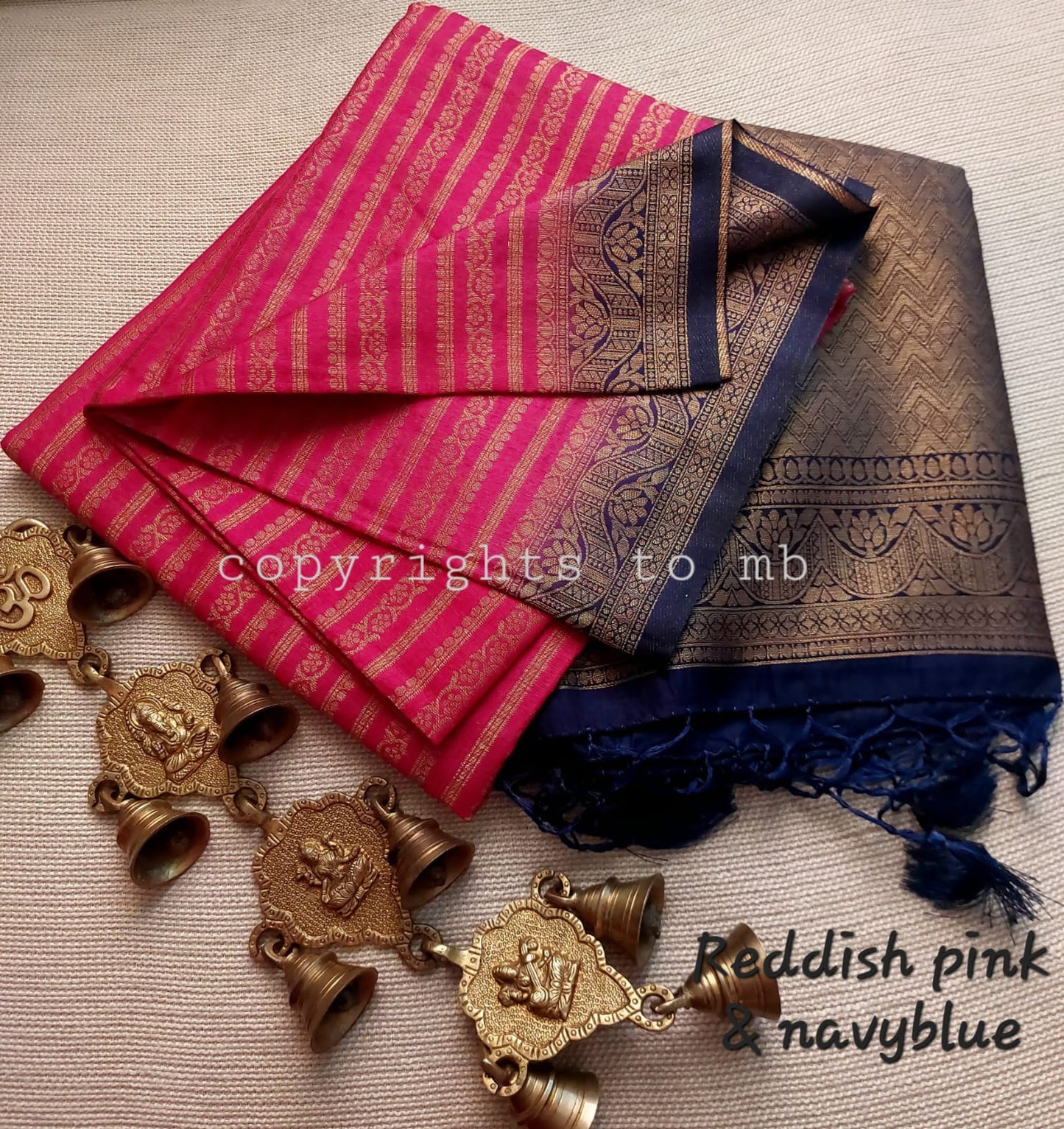 MULBERRY SILK-COTTON SAREE - AS1717