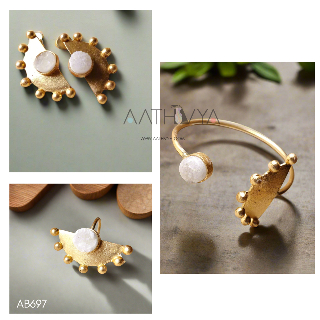 STONE CENTRIC SEMICIRCULAR COMBO SET - AB697
