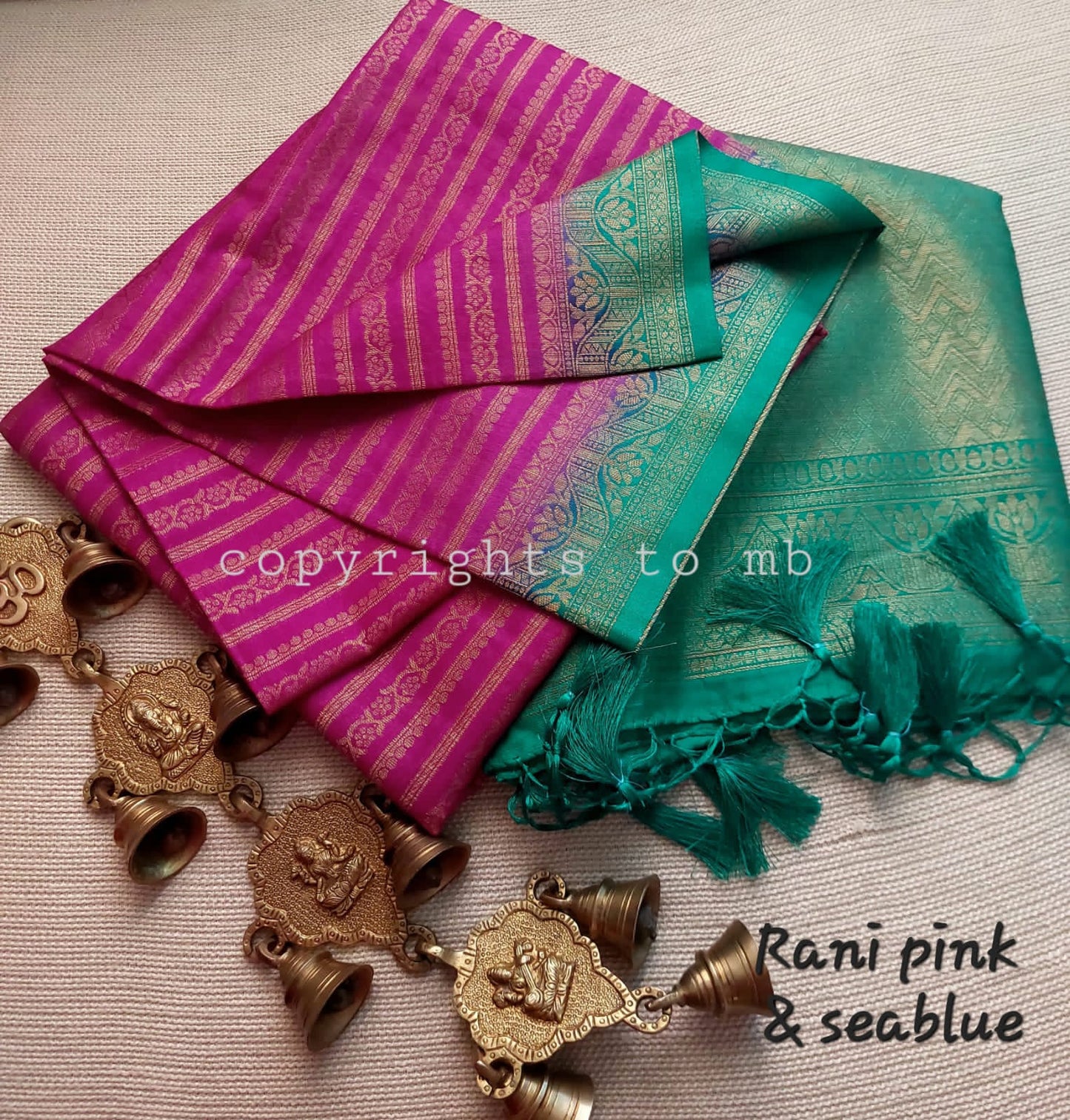 MULBERRY SILK-COTTON SAREE - AS1717