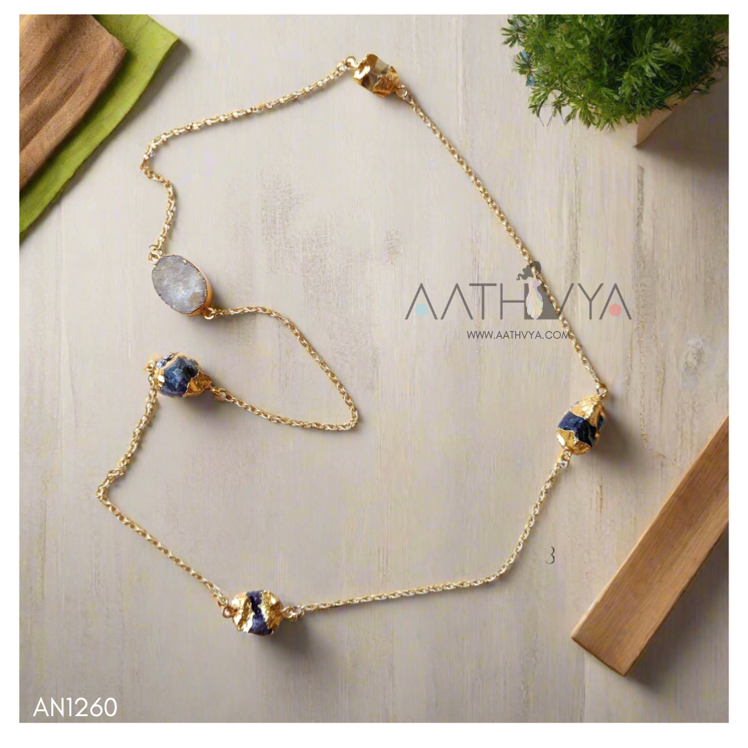 ROSE QUARTZ-AMETHYST CHAIN - AN1260