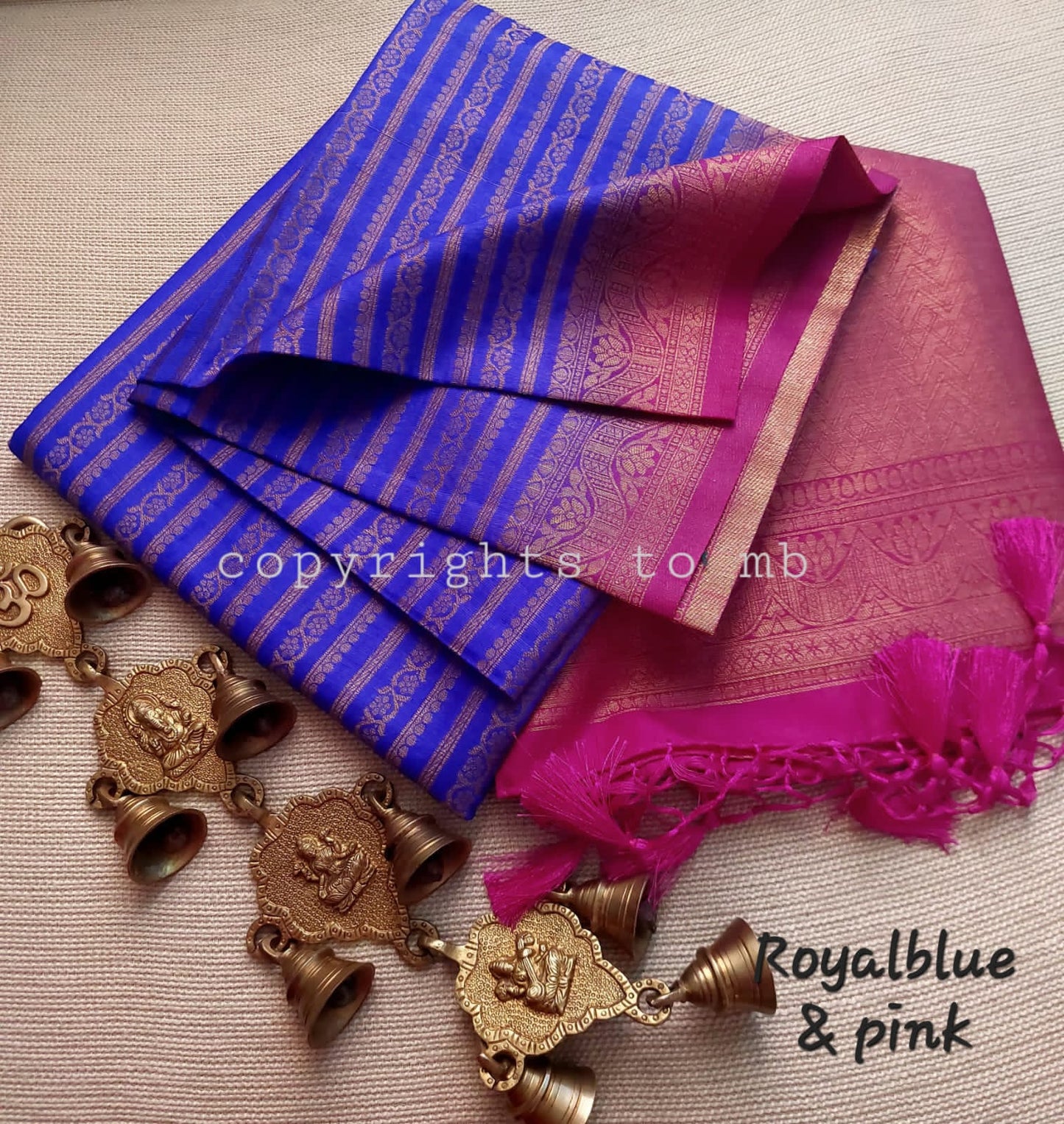 MULBERRY SILK-COTTON SAREE - AS1717