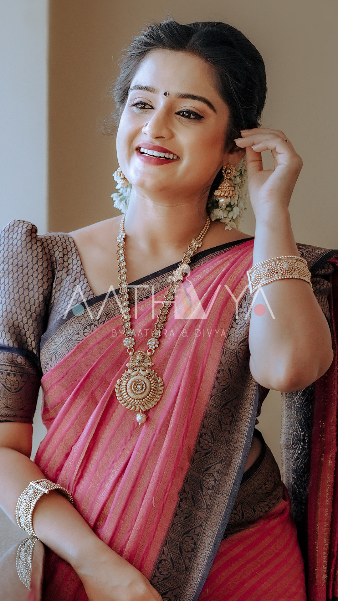 MULBERRY SILK-COTTON SAREE - AS1717