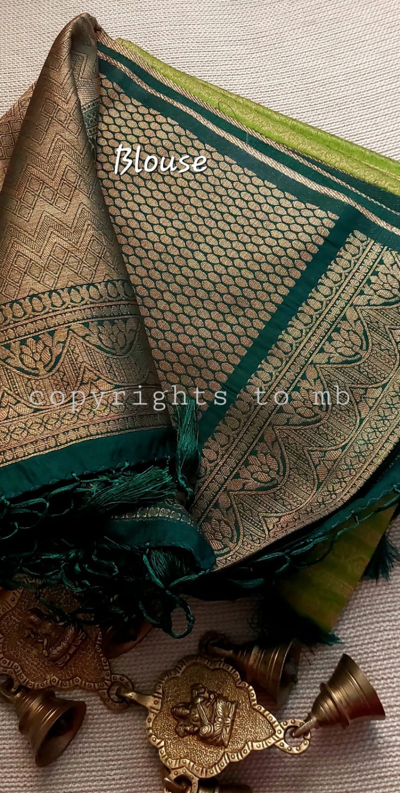 MULBERRY SILK-COTTON SAREE - AS1717