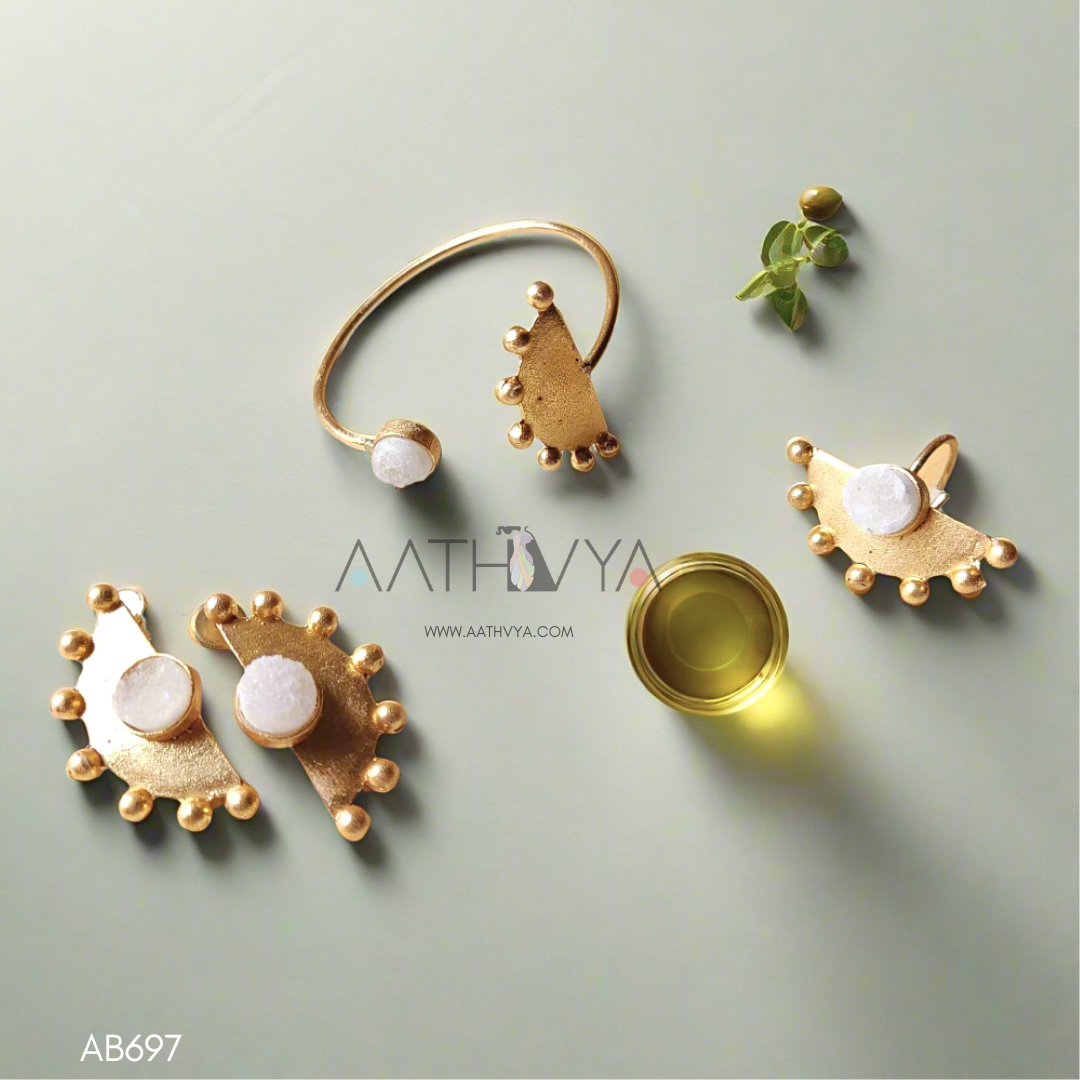 STONE CENTRIC SEMICIRCULAR COMBO SET - AB697