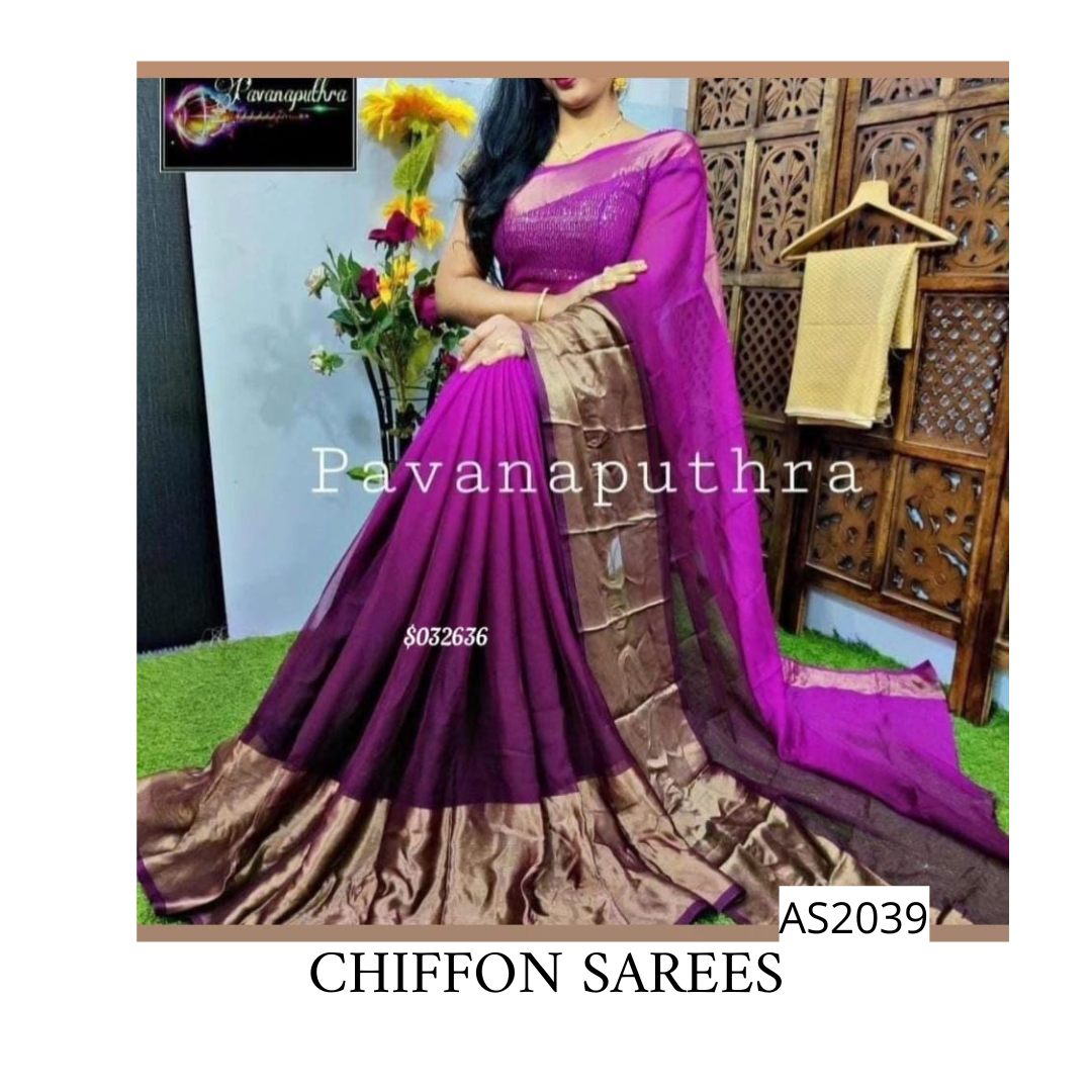 SHADED CHIFFON SAREES - AS2039