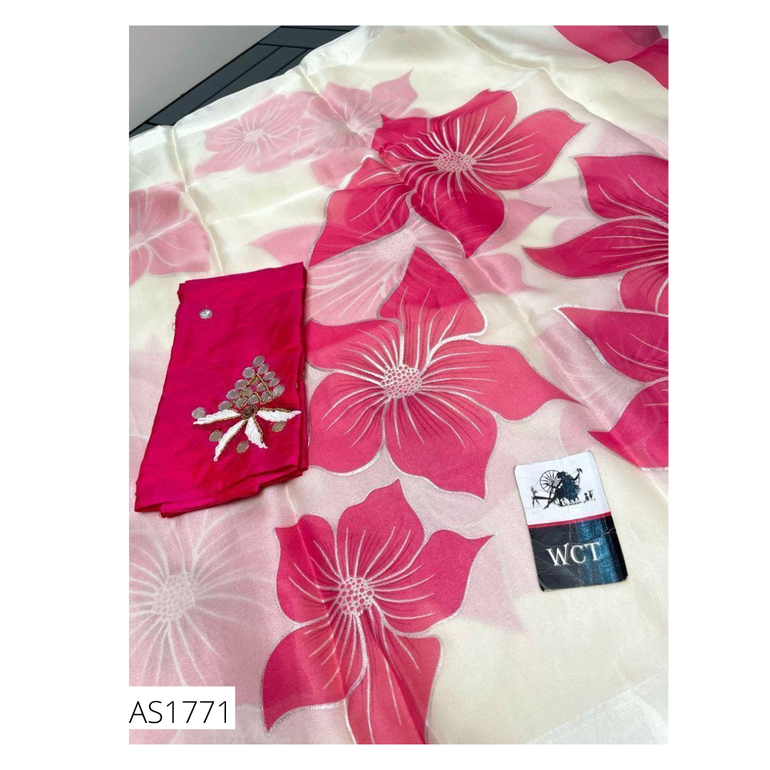 ORGANZA SAREE - AS1771