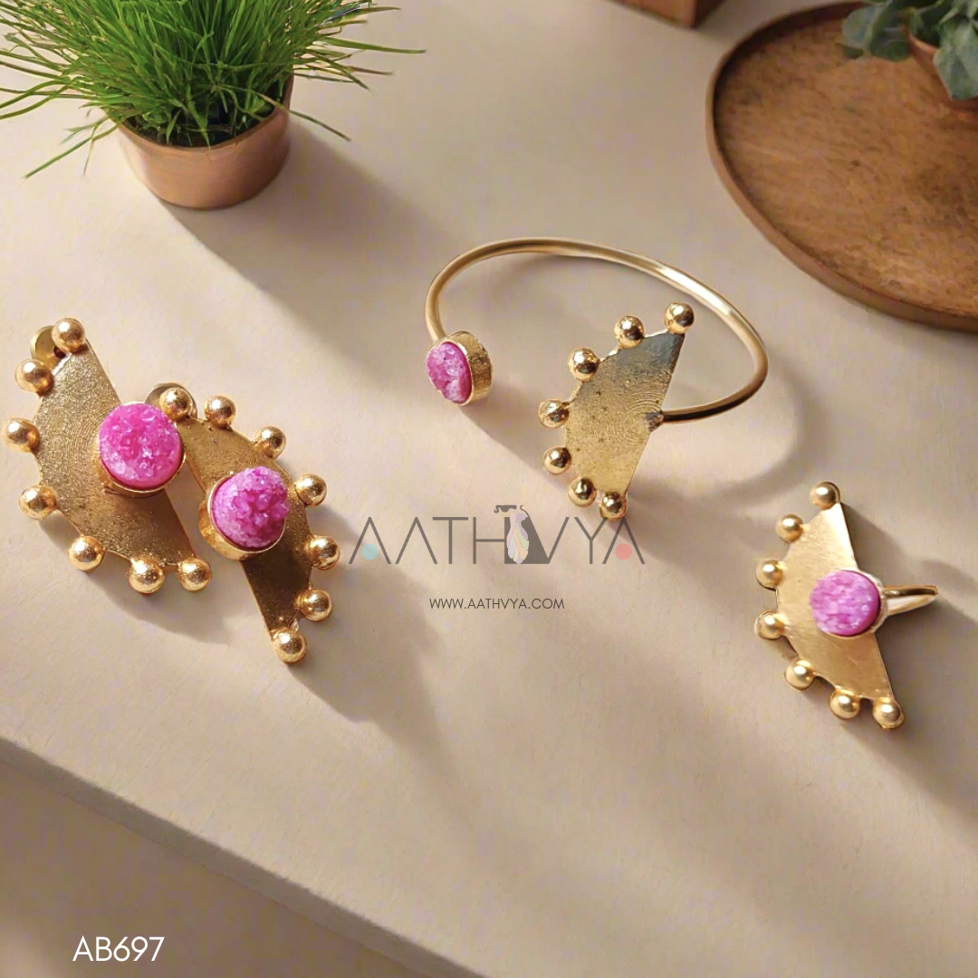 STONE CENTRIC SEMICIRCULAR COMBO SET - AB697