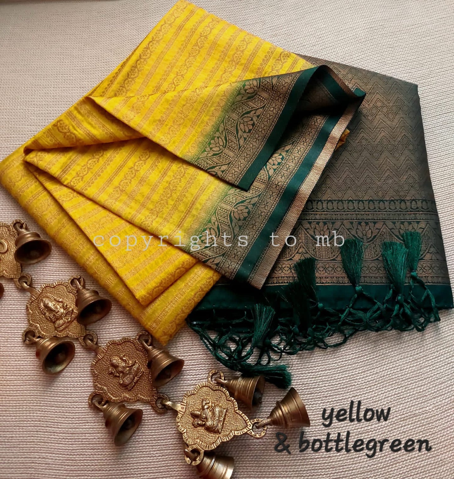 MULBERRY SILK-COTTON SAREE - AS1717
