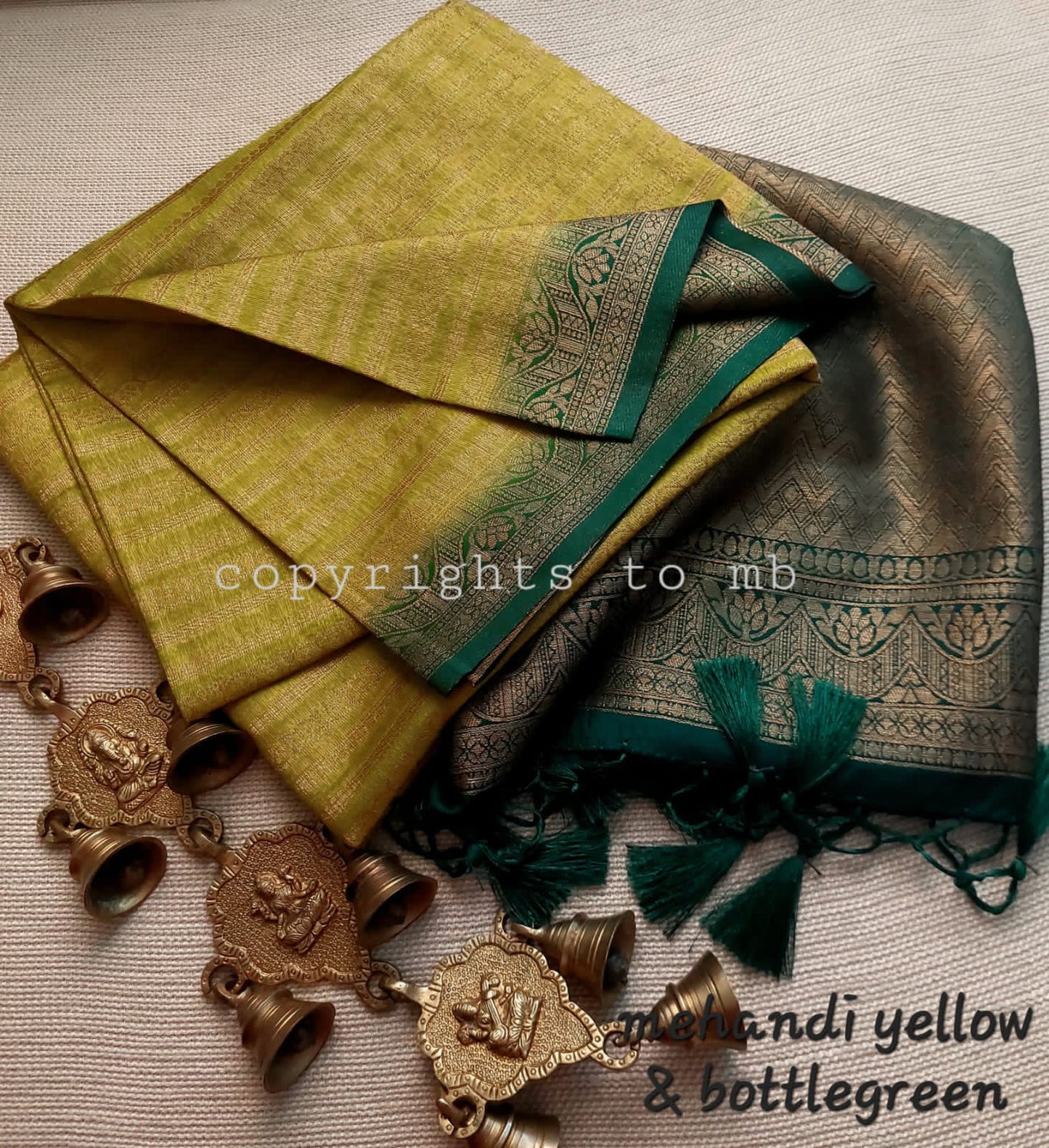 MULBERRY SILK-COTTON SAREE - AS1717