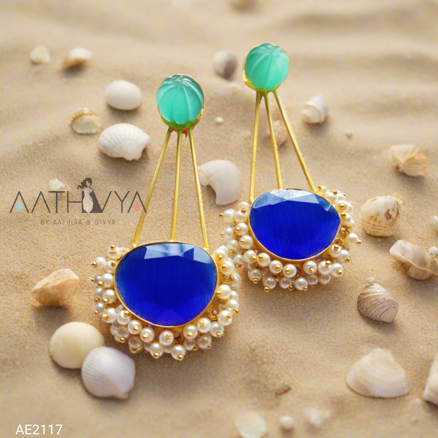 NATURAL STONE DANGLER - AE2117