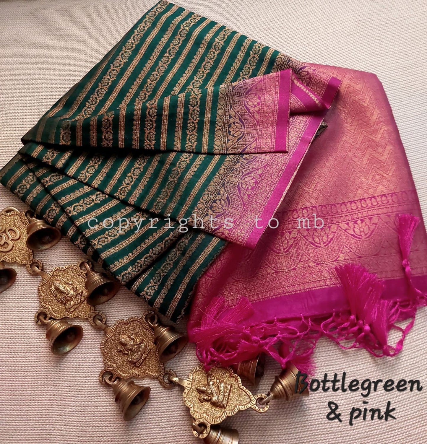 MULBERRY SILK-COTTON SAREE - AS1717