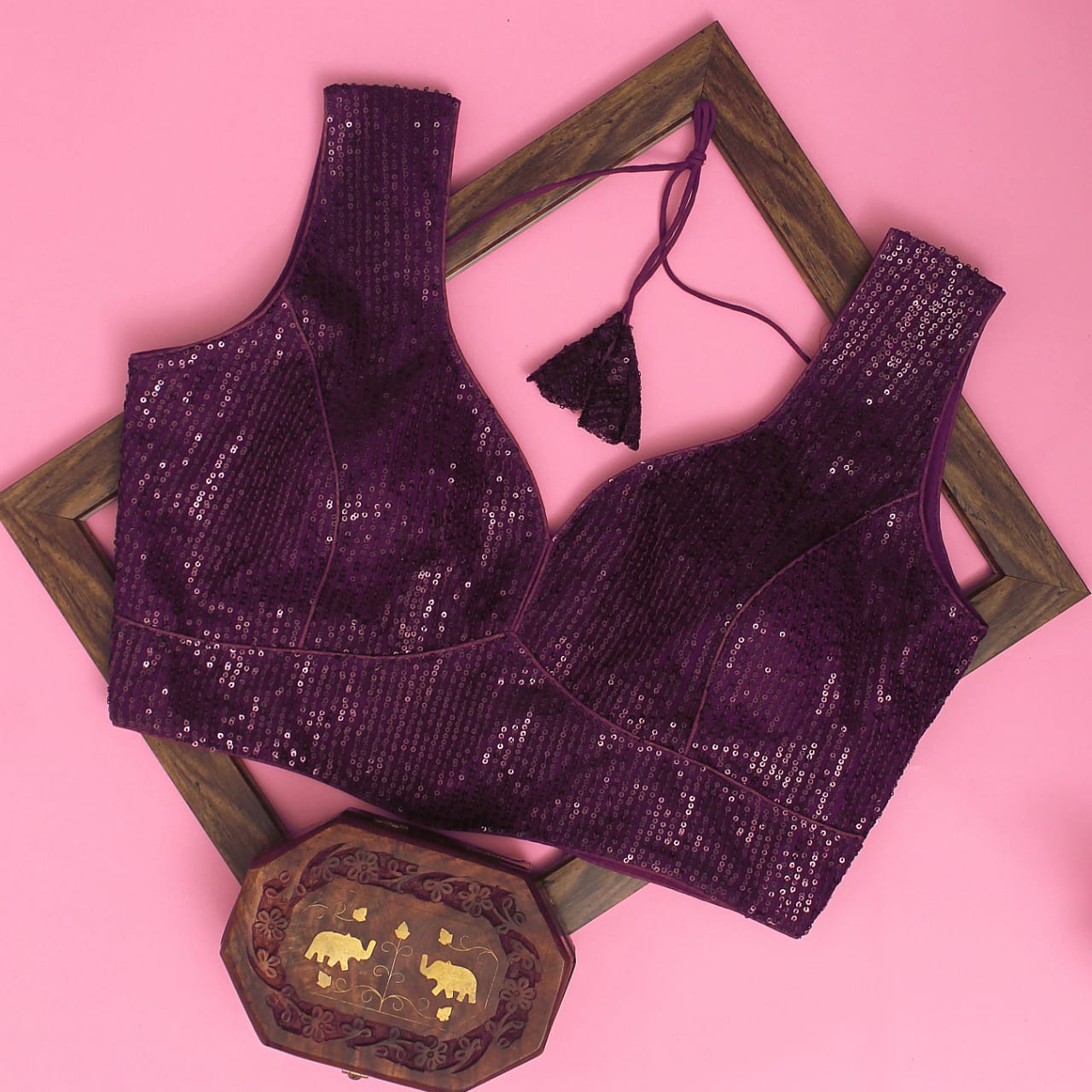 SEQUIN BLOUSE - AK838