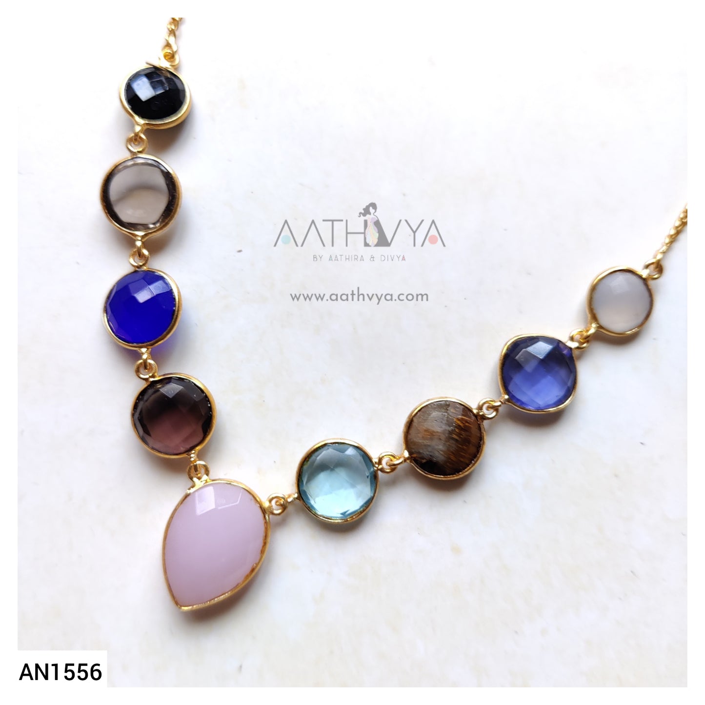 NATURAL STONE NECKPIECE - AN1556
