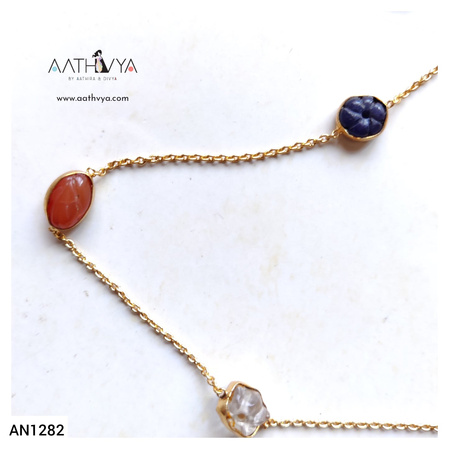 CARVED STONE NECKPIECE - AN1282