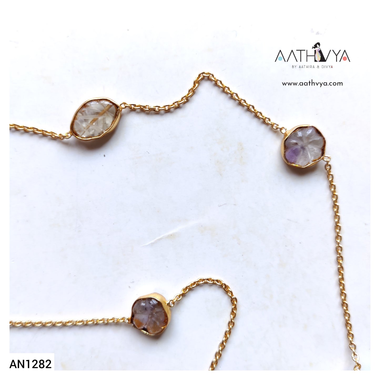 CARVED STONE NECKPIECE - AN1282