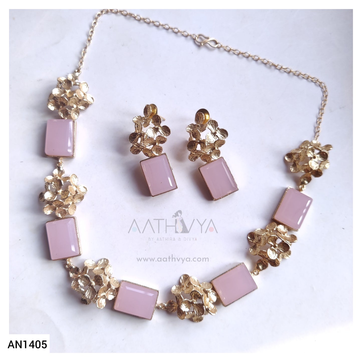 FLORAL STONE SET - AN1405