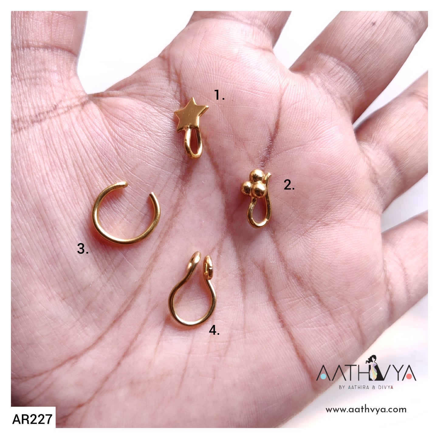 CLIP ON NOSEPINS/RING - AR227