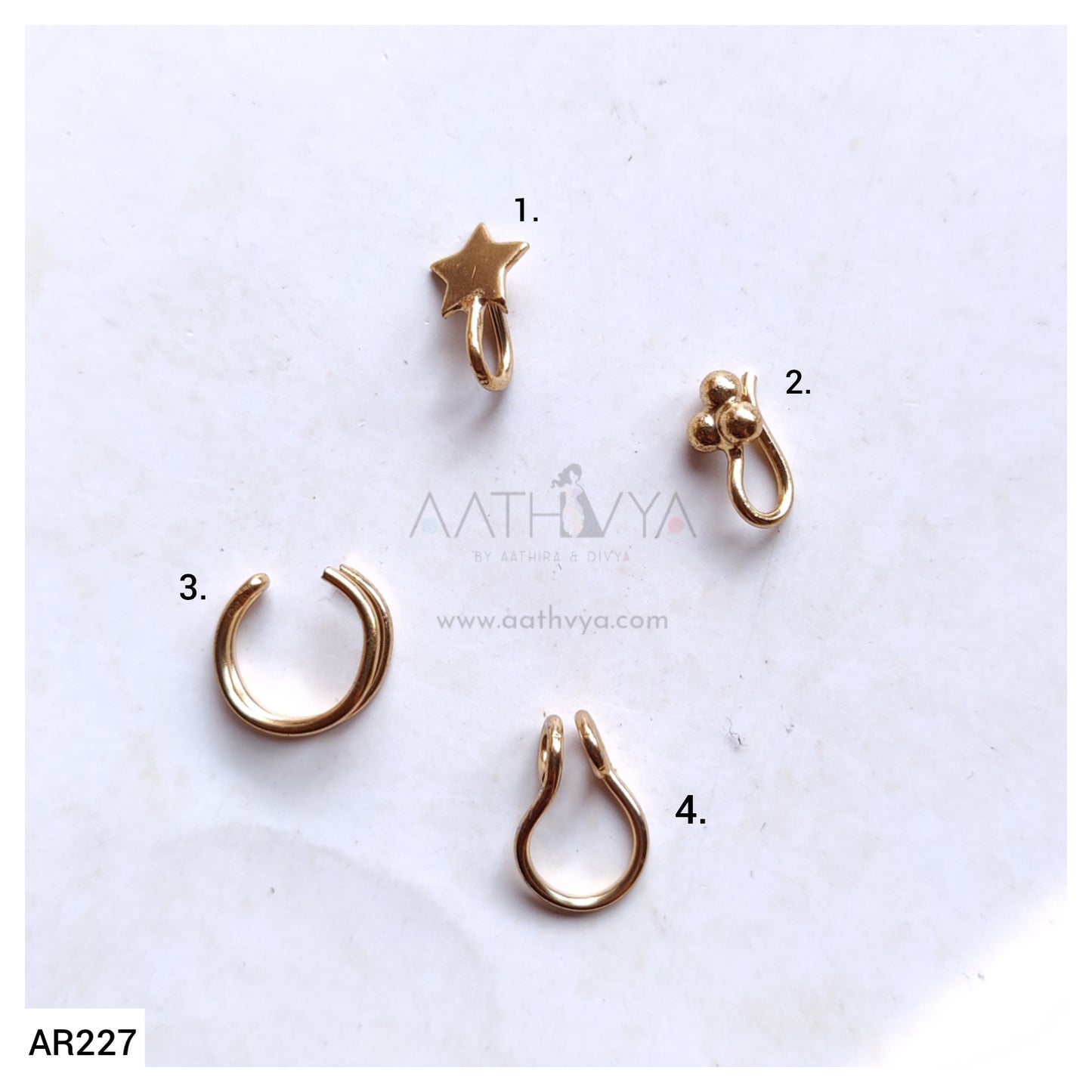 CLIP ON NOSEPINS/RING - AR227