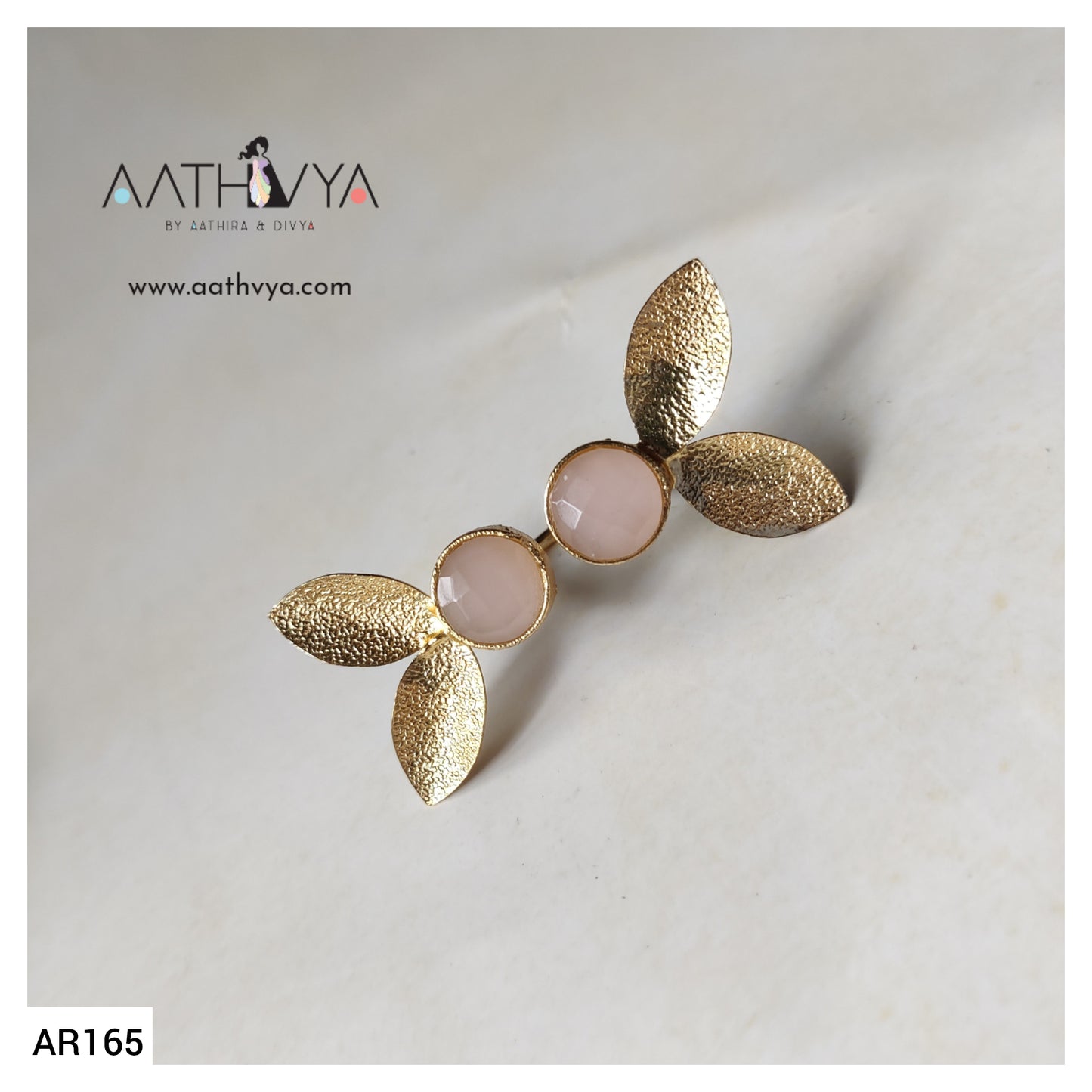 DUAL STONE WINGED RING - AR165