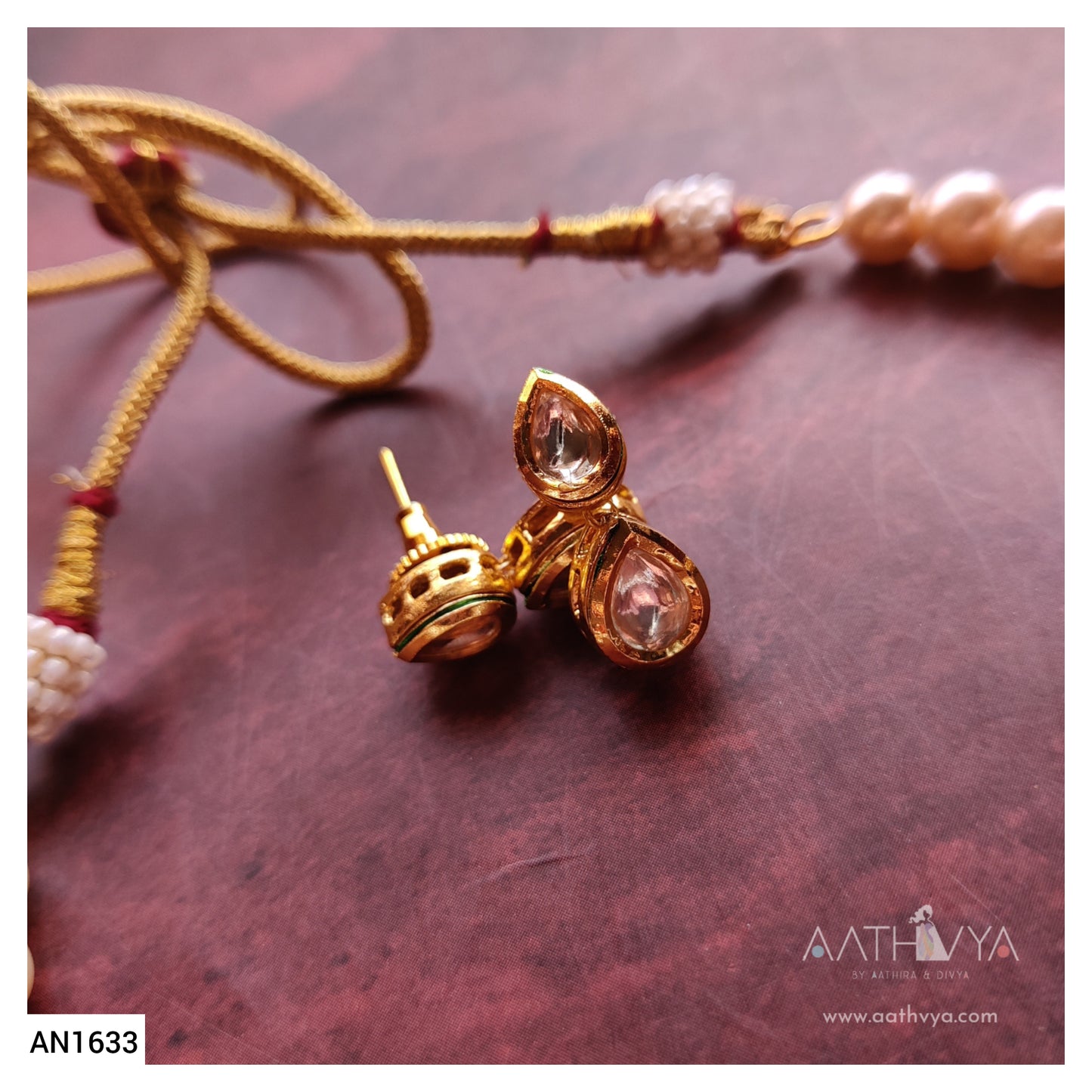 PEARL KUNDAN CHOKER - AN1633
