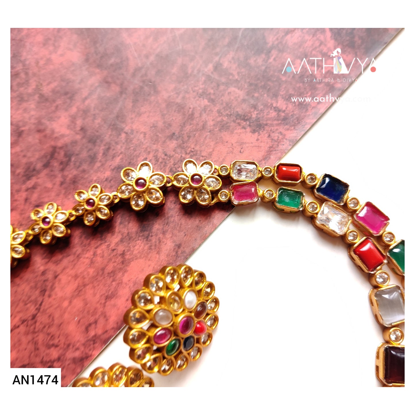 TWO LAYER NAVARATNA SET - AN1474