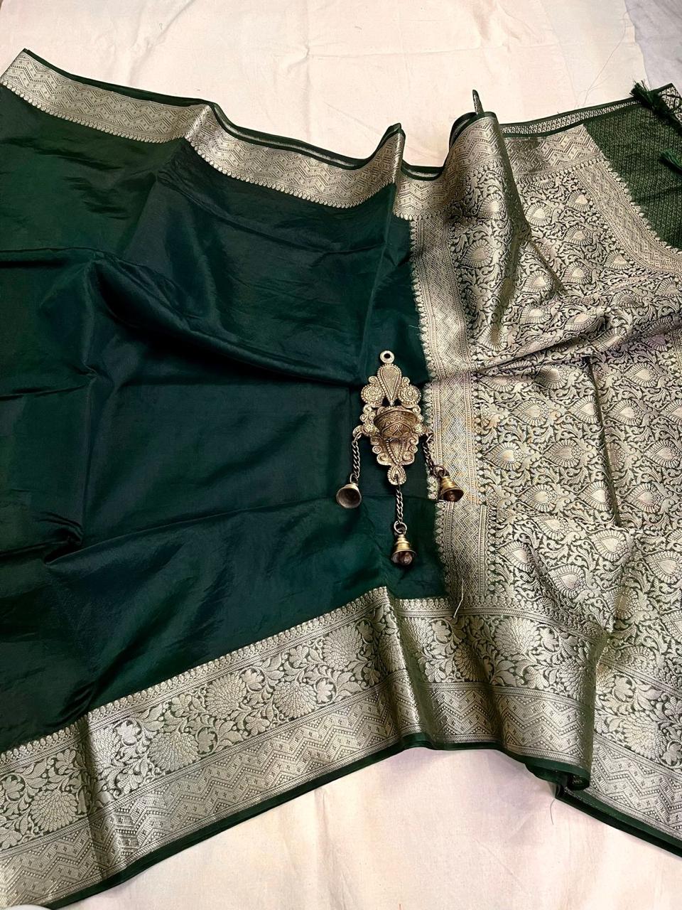 SEMI ORGANZA SILK SAREE - AS1884