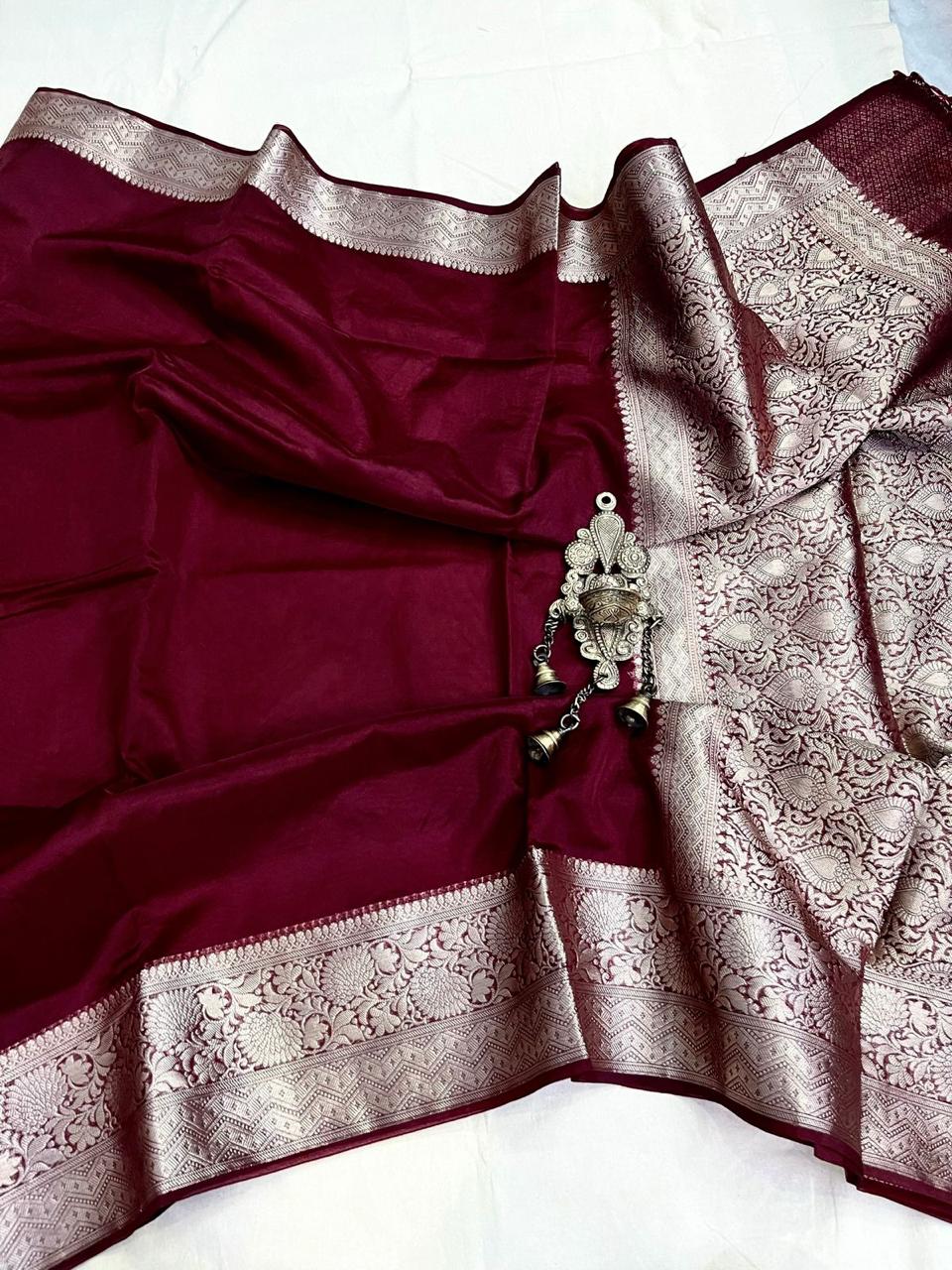 SEMI ORGANZA SILK SAREE - AS1884
