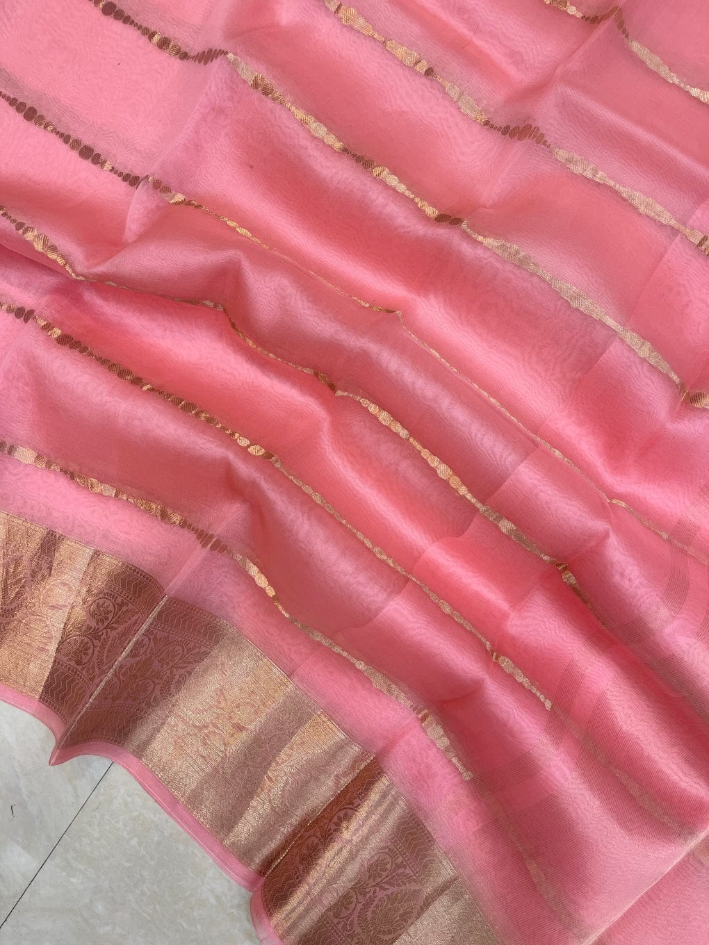 SEMI ORGANZA SAREES - AS1920