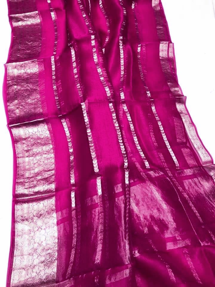SEMI ORGANZA SAREES - AS1920
