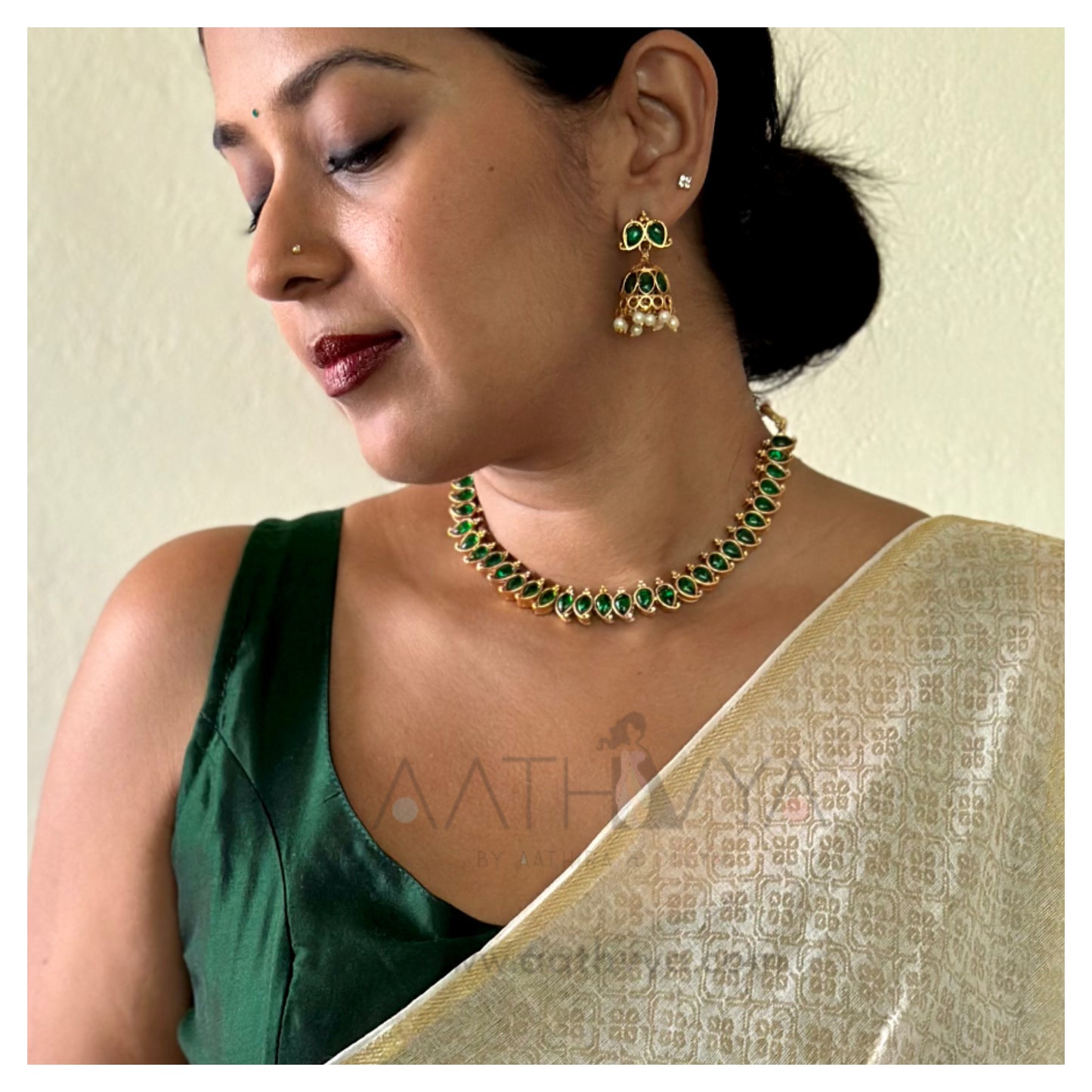 REVERSIBLE MATTE NECKLACE SET - AN2304