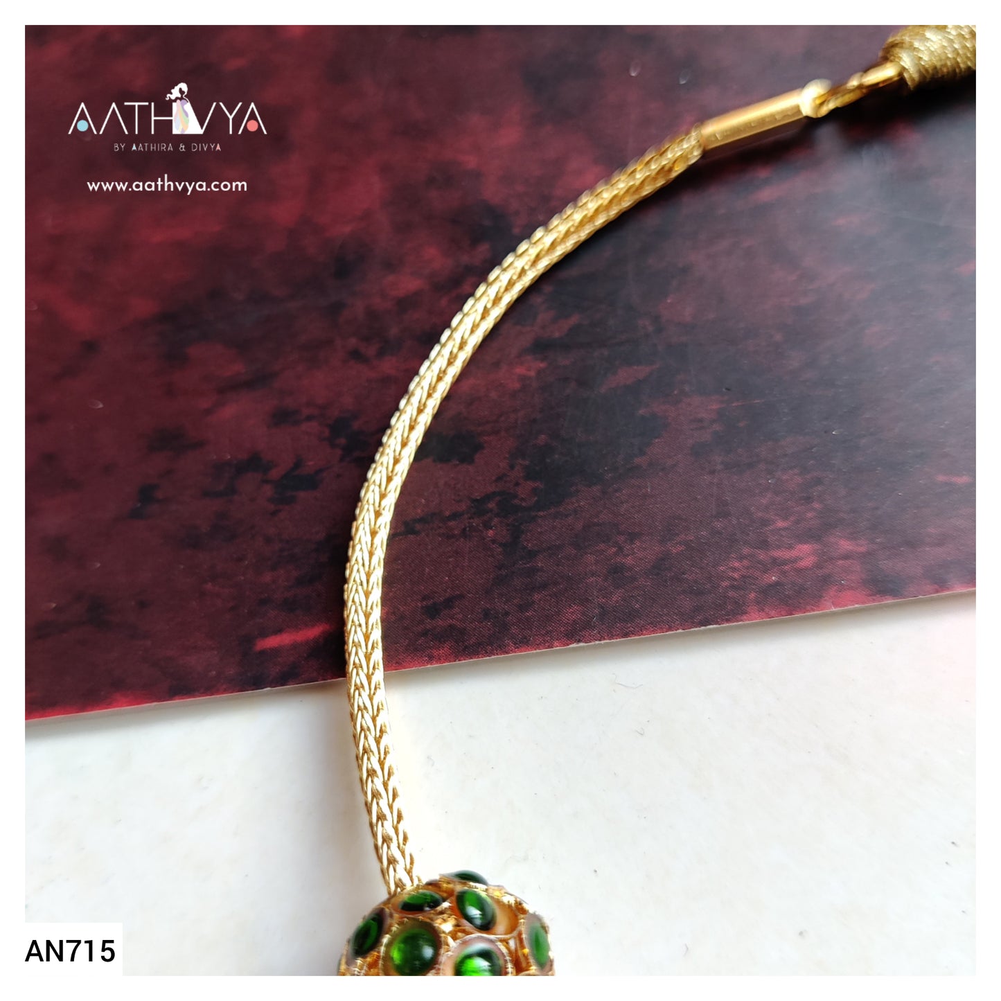 TRI BALL PENDANT NECKLACE - AN715