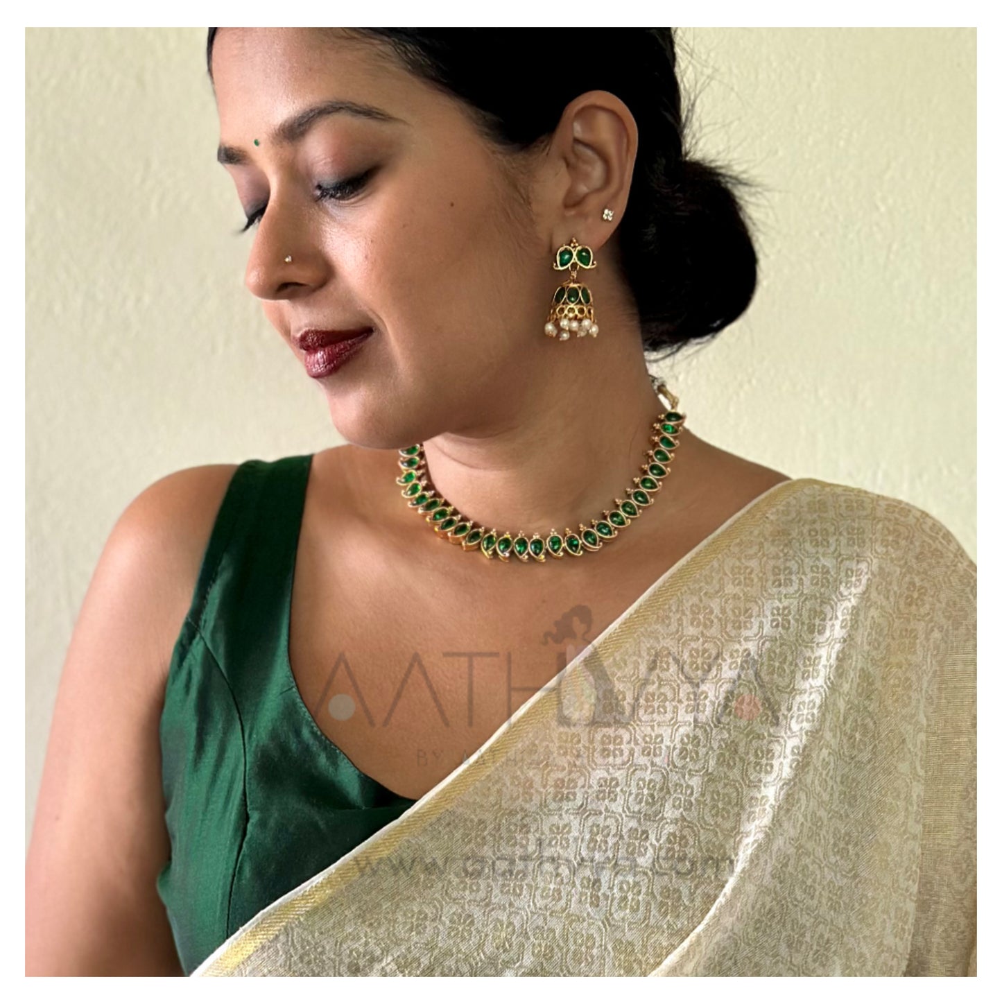 REVERSIBLE MATTE NECKLACE SET - AN2304