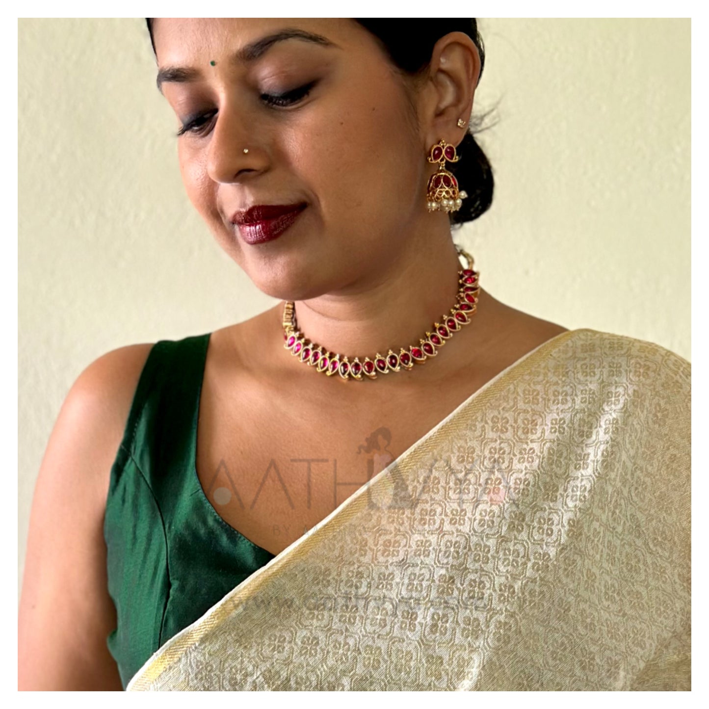 REVERSIBLE MATTE NECKLACE SET - AN2304