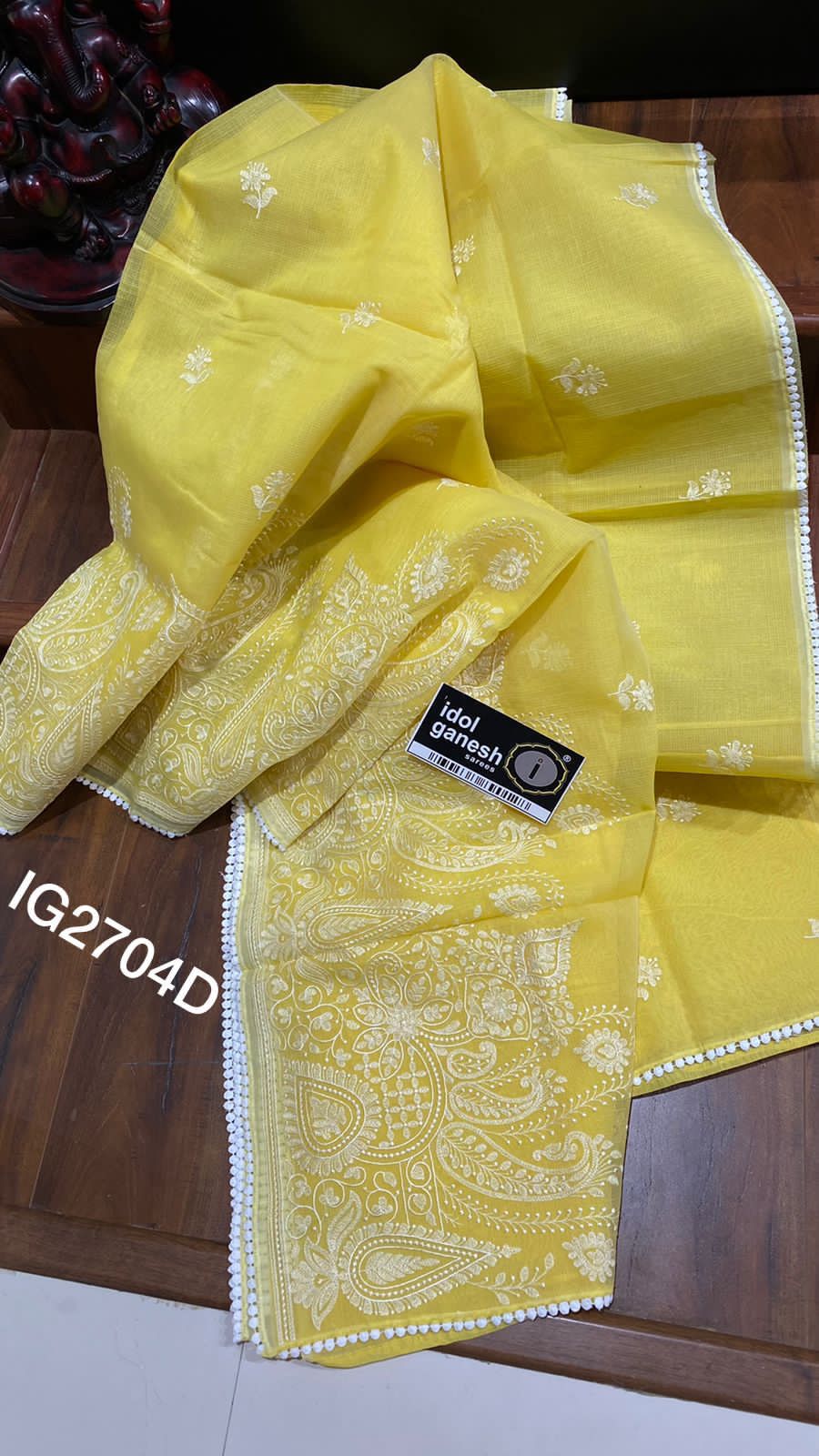 MUNGA KOTA LUCKNAWI WORK SAREES - AS1145