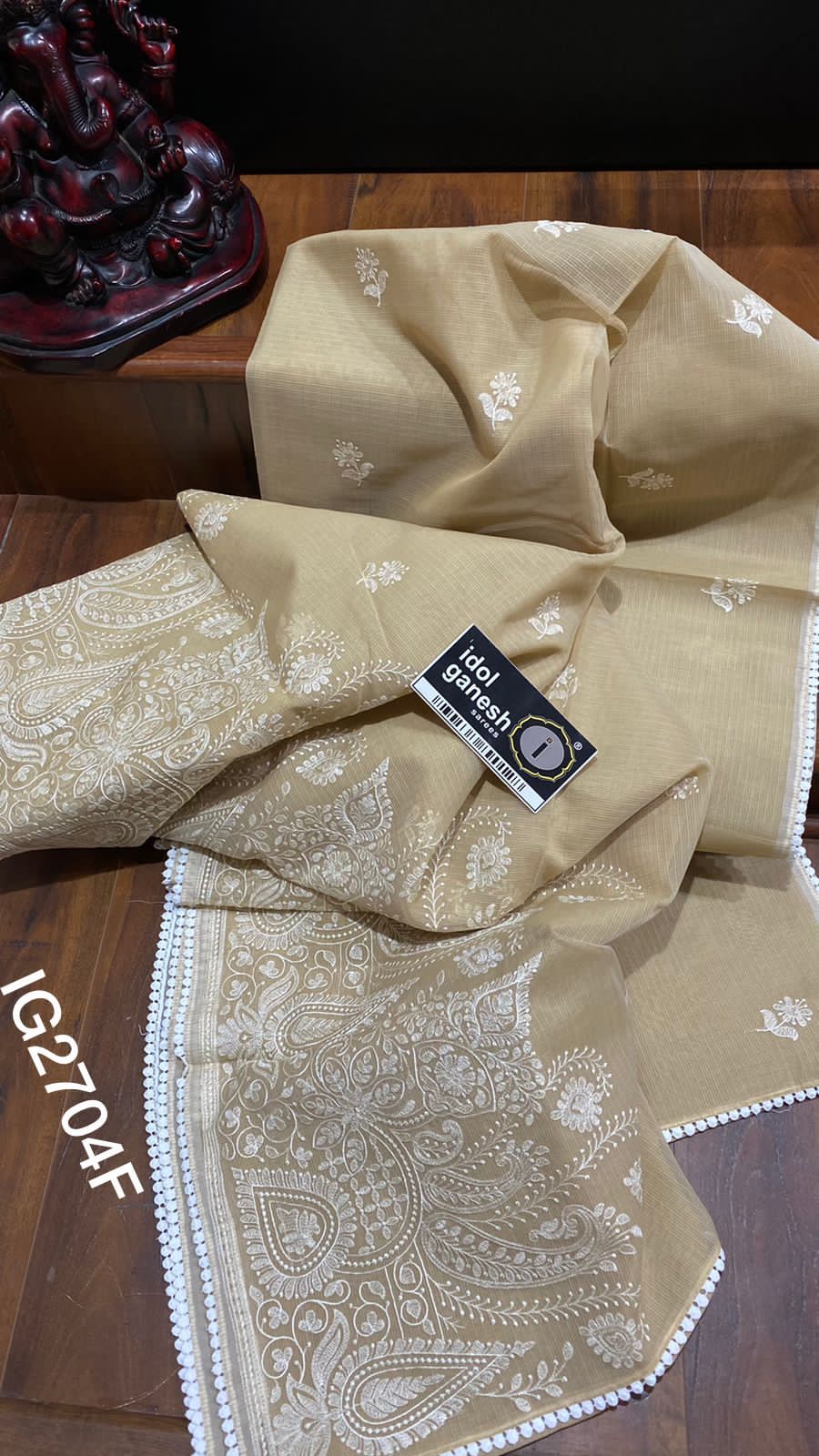 MUNGA KOTA LUCKNAWI WORK SAREES - AS1145