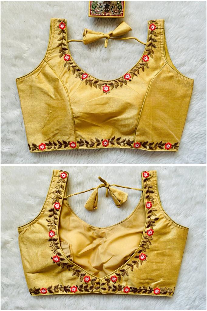 SILK READYMADE BLOUSE - AK780