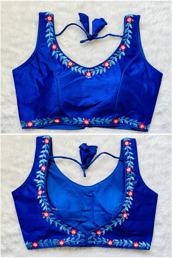 SILK READYMADE BLOUSE - AK780