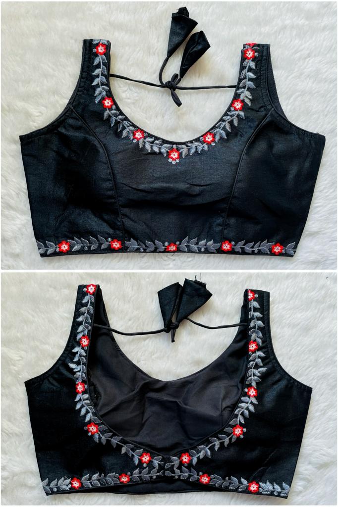 SILK READYMADE BLOUSE - AK780
