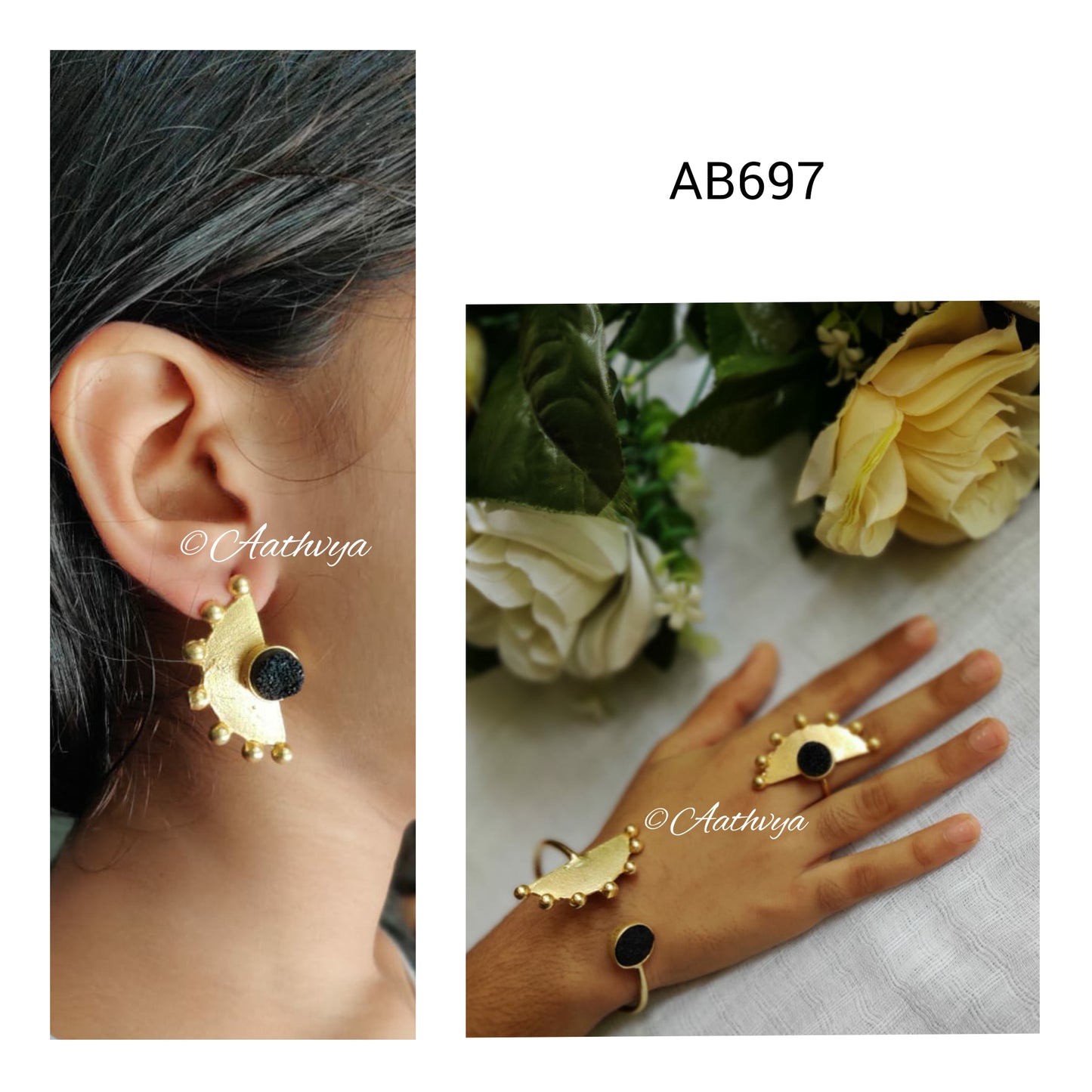 STONE CENTRIC SEMICIRCULAR COMBO SET - AB697
