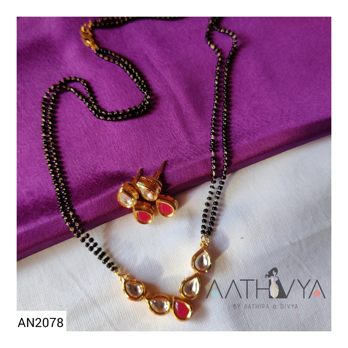 PENTA KUNDAN MANGALSUTRA SET - AN2078