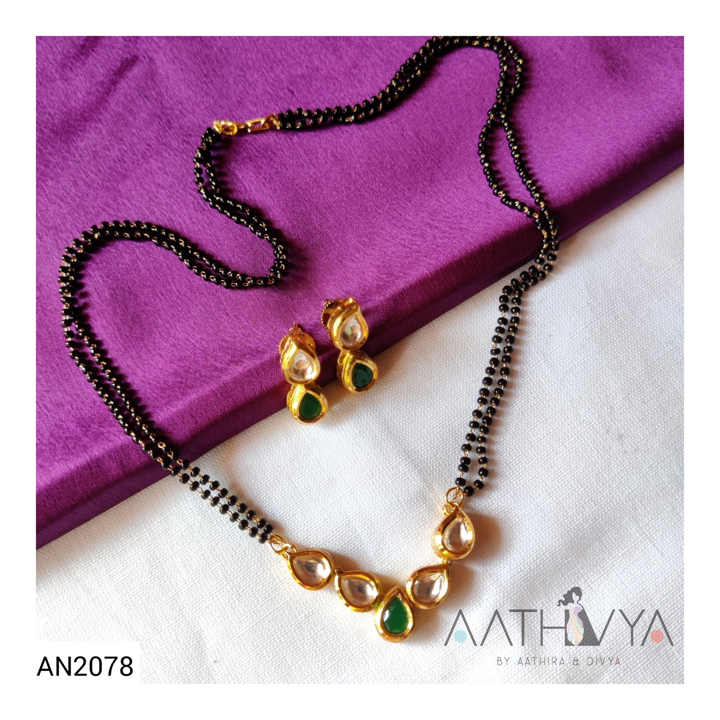 PENTA KUNDAN MANGALSUTRA SET - AN2078
