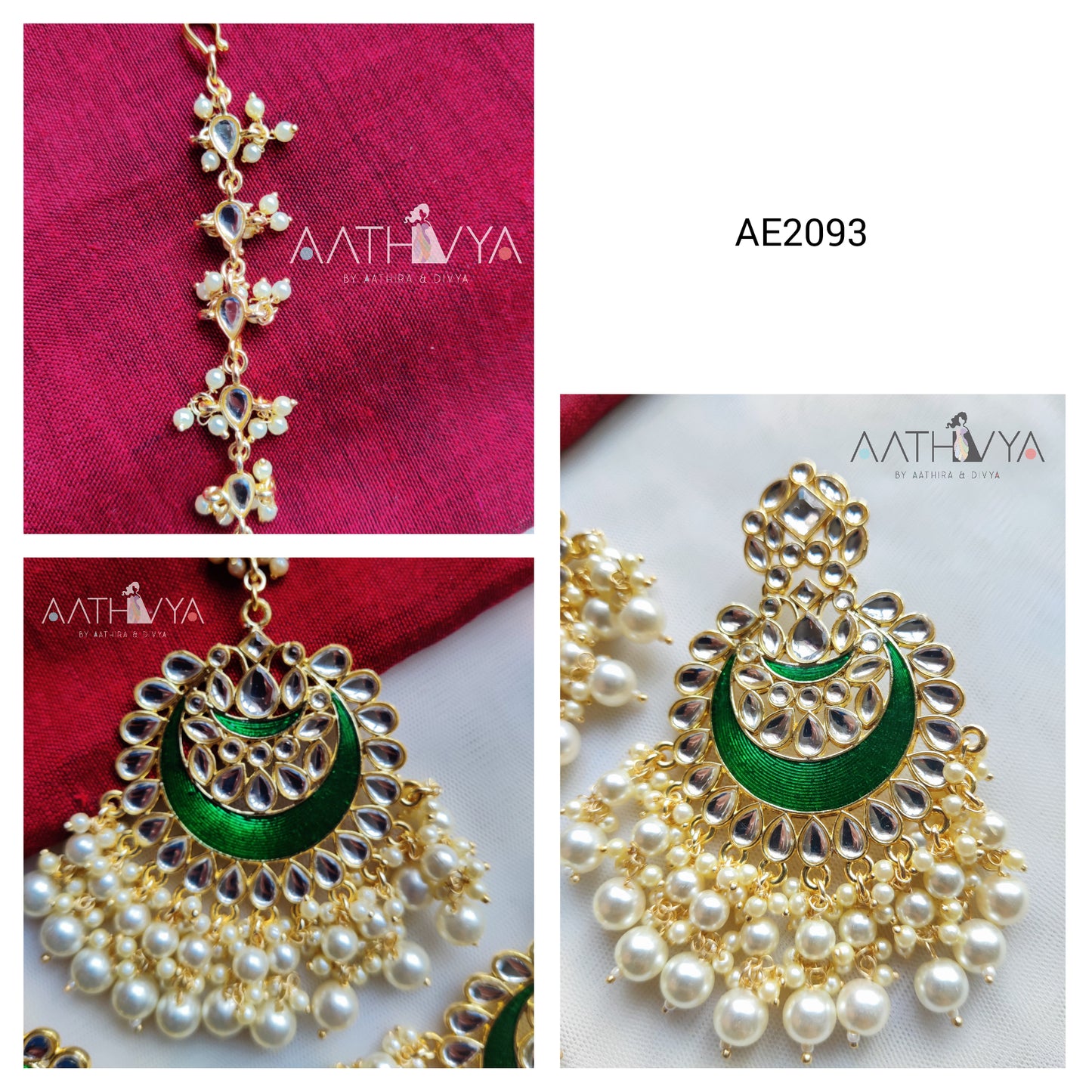 CHAND EARRING MAANGTIKA COMBO - AE2093