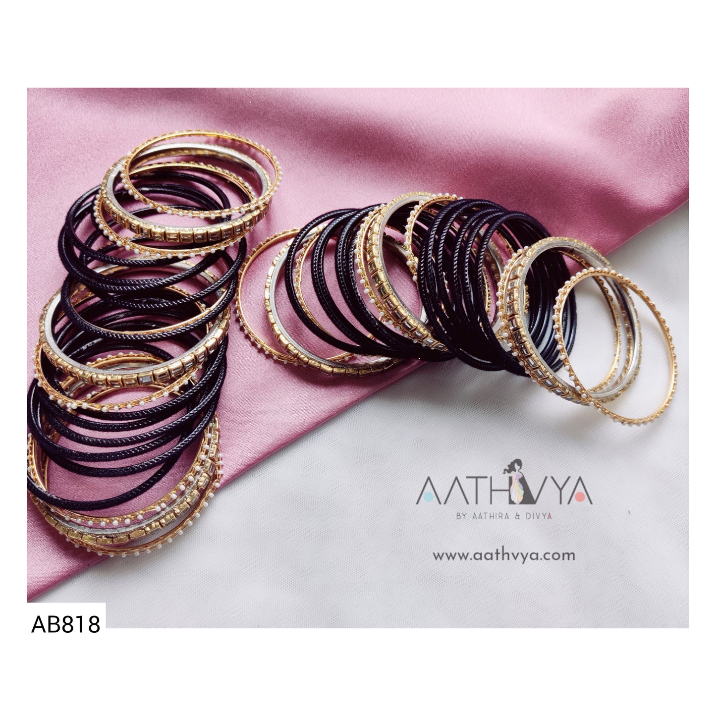 VELVET BANGLE SET - AB818