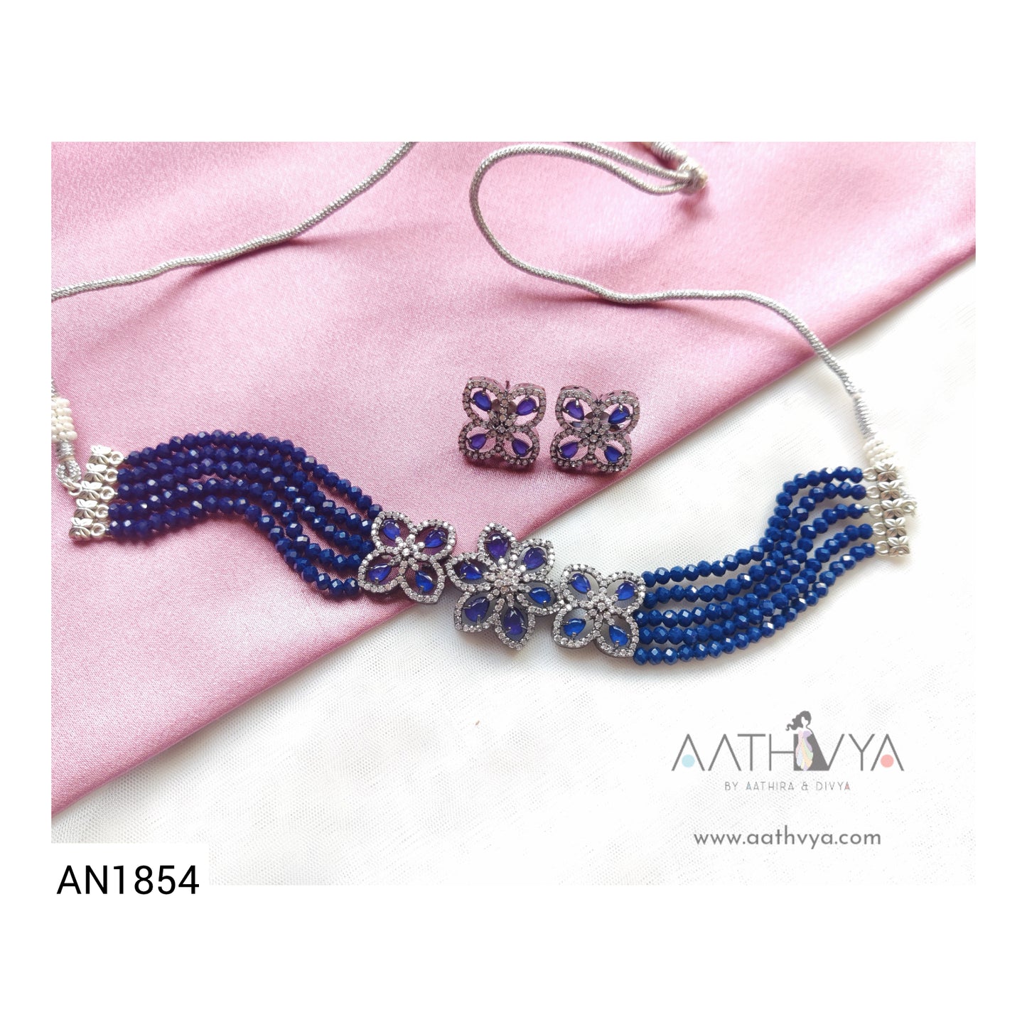 FLORAL AD CHOKER - AN1854