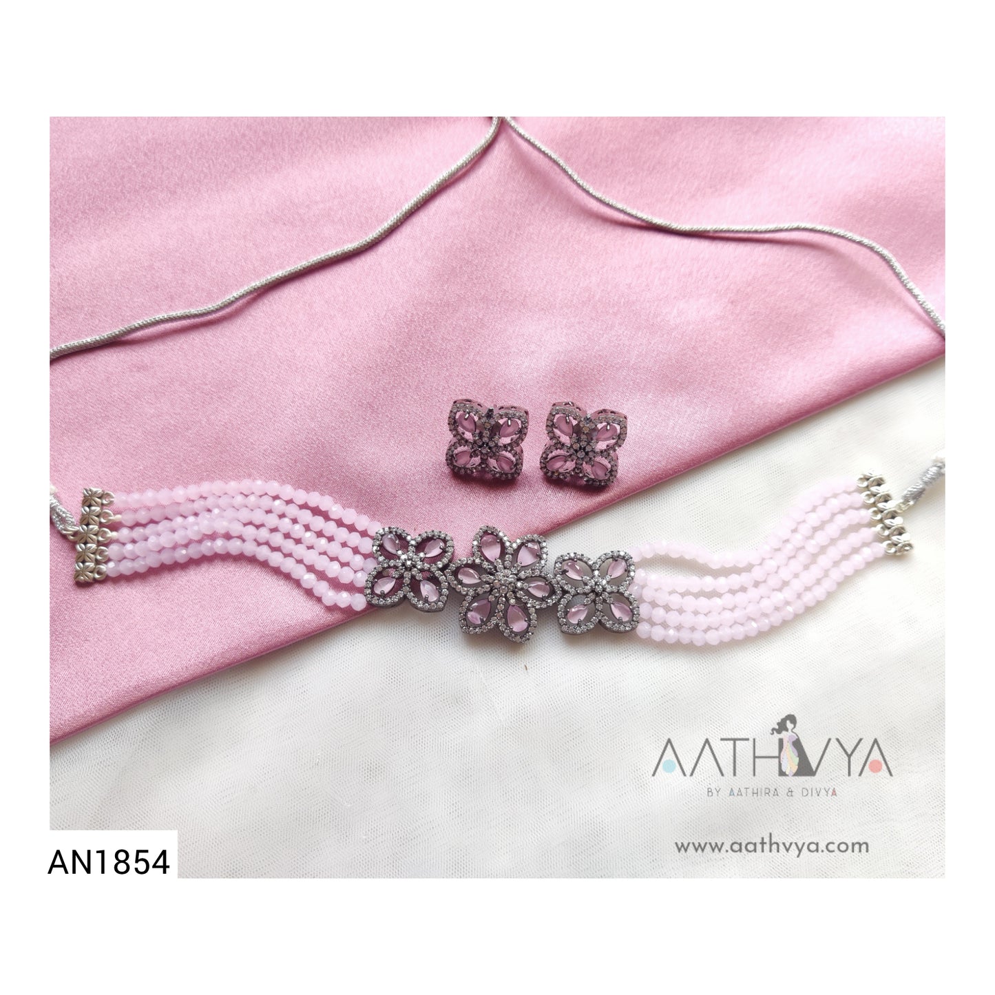 FLORAL AD CHOKER - AN1854