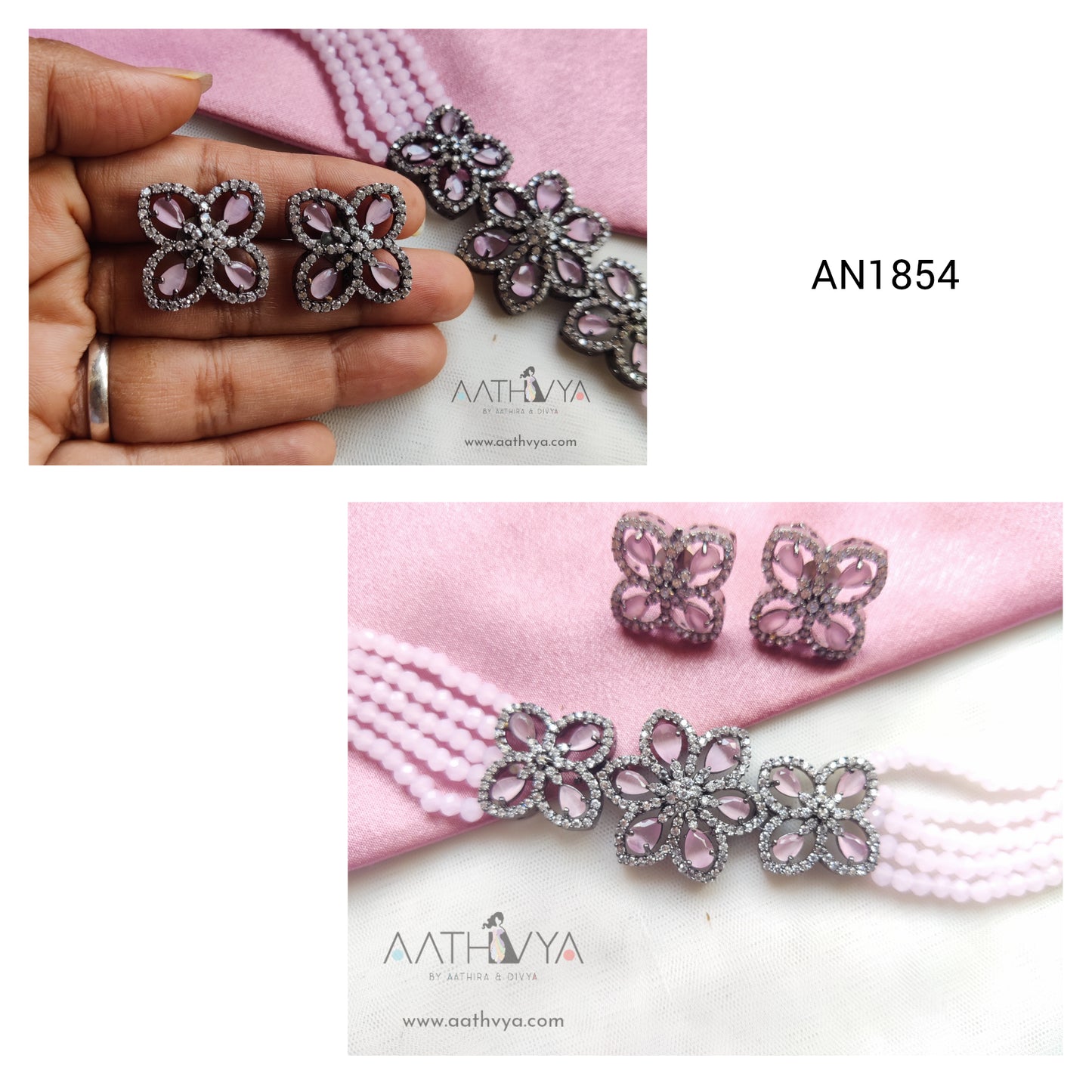 FLORAL AD CHOKER - AN1854