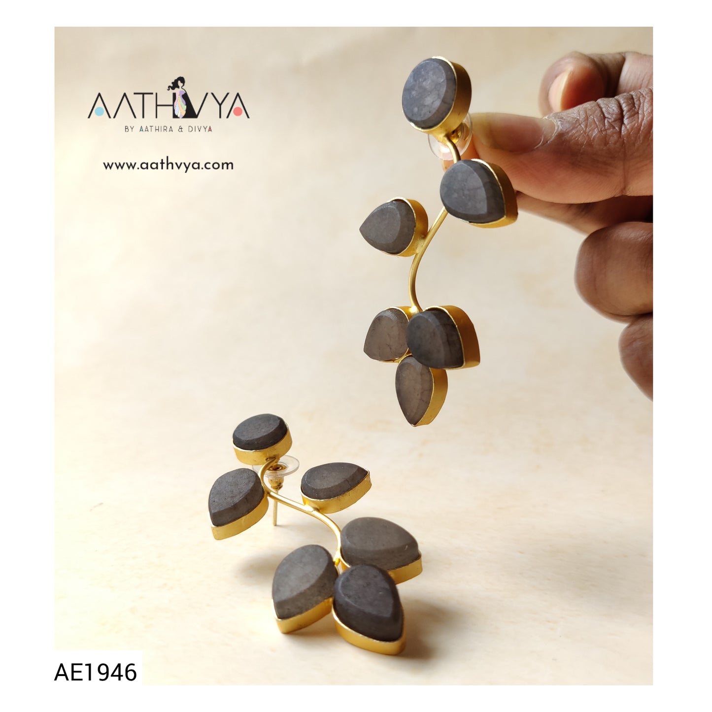 DRUZY CREEPER EARRINGS - AE1946