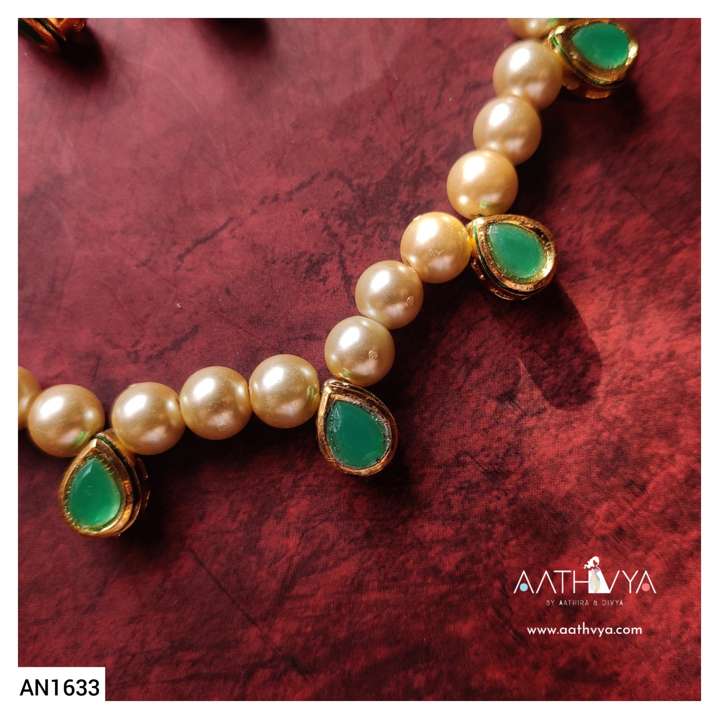 PEARL KUNDAN CHOKER - AN1633