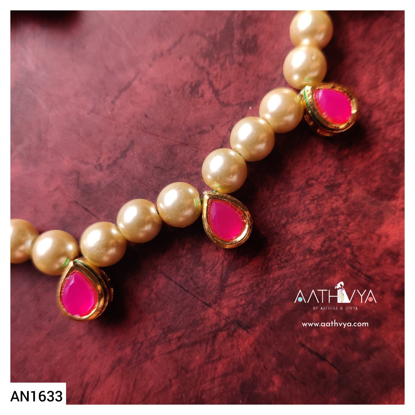 PEARL KUNDAN CHOKER - AN1633